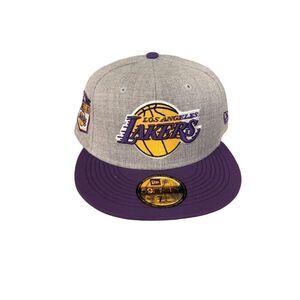 New Era Los Angeles Lakers 59FIFTY Fitted Hat Cap Size 7 3/4